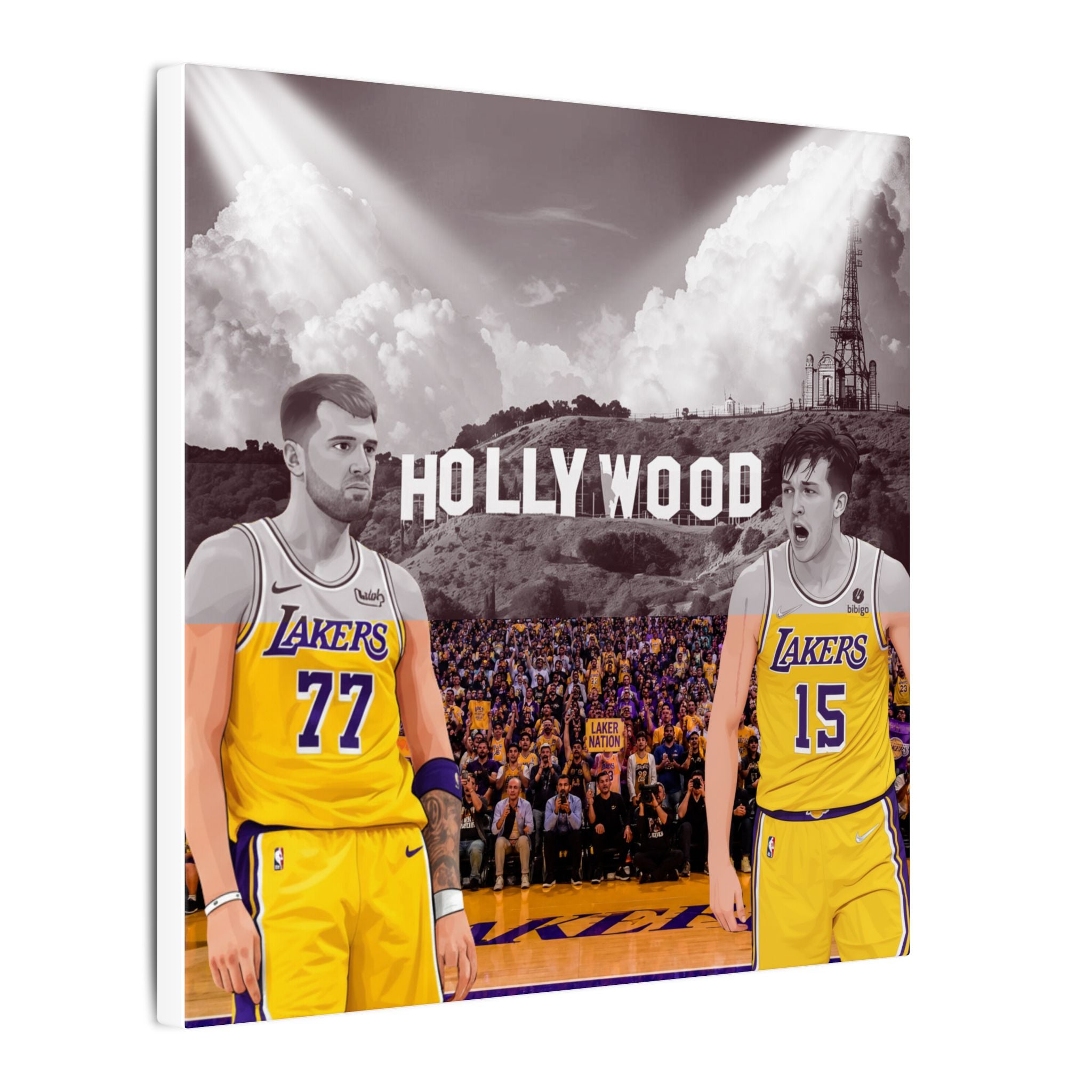 “Lakeshow Hollywood Duo” Canvas Print
