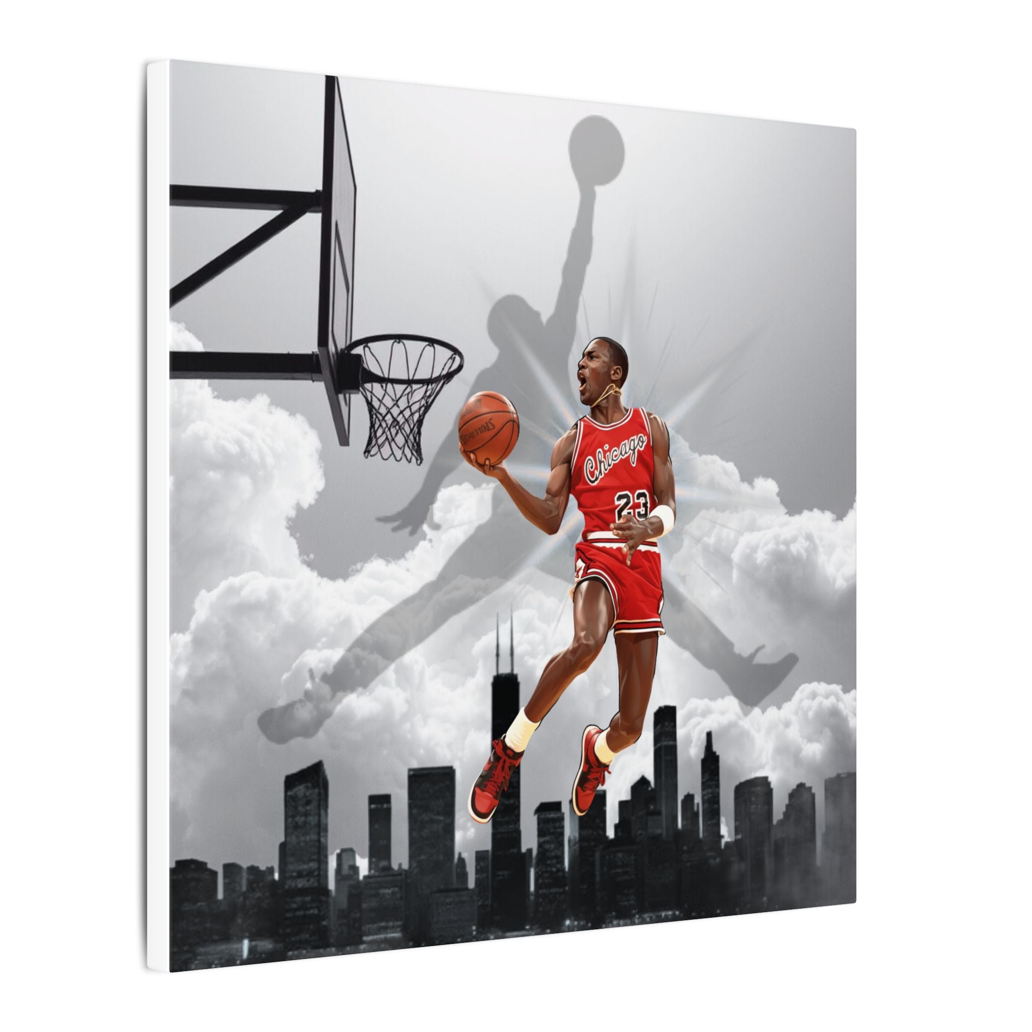 "City Soarin' Jordan" Canvas Print