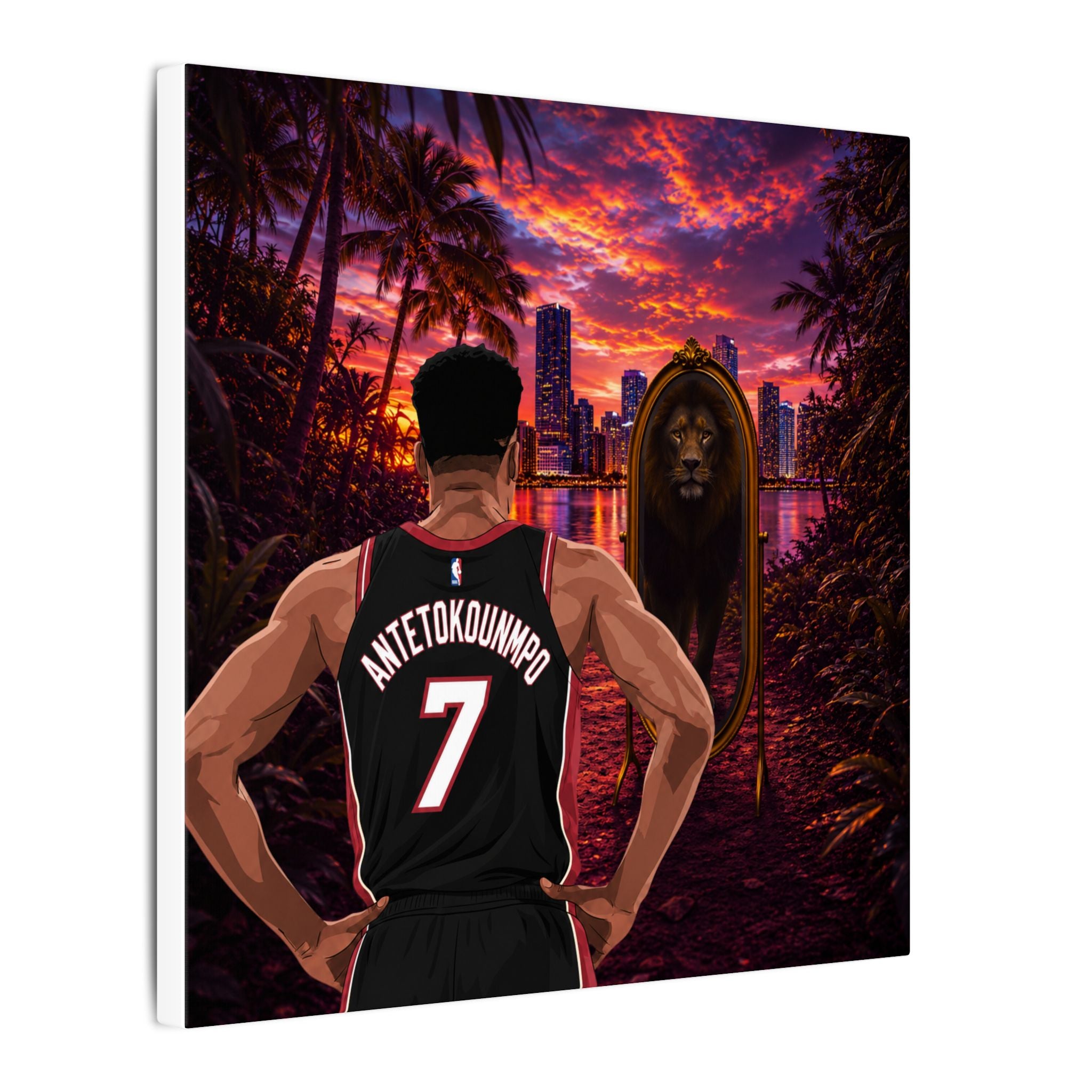 "South Beach Superhero" Canvas Print