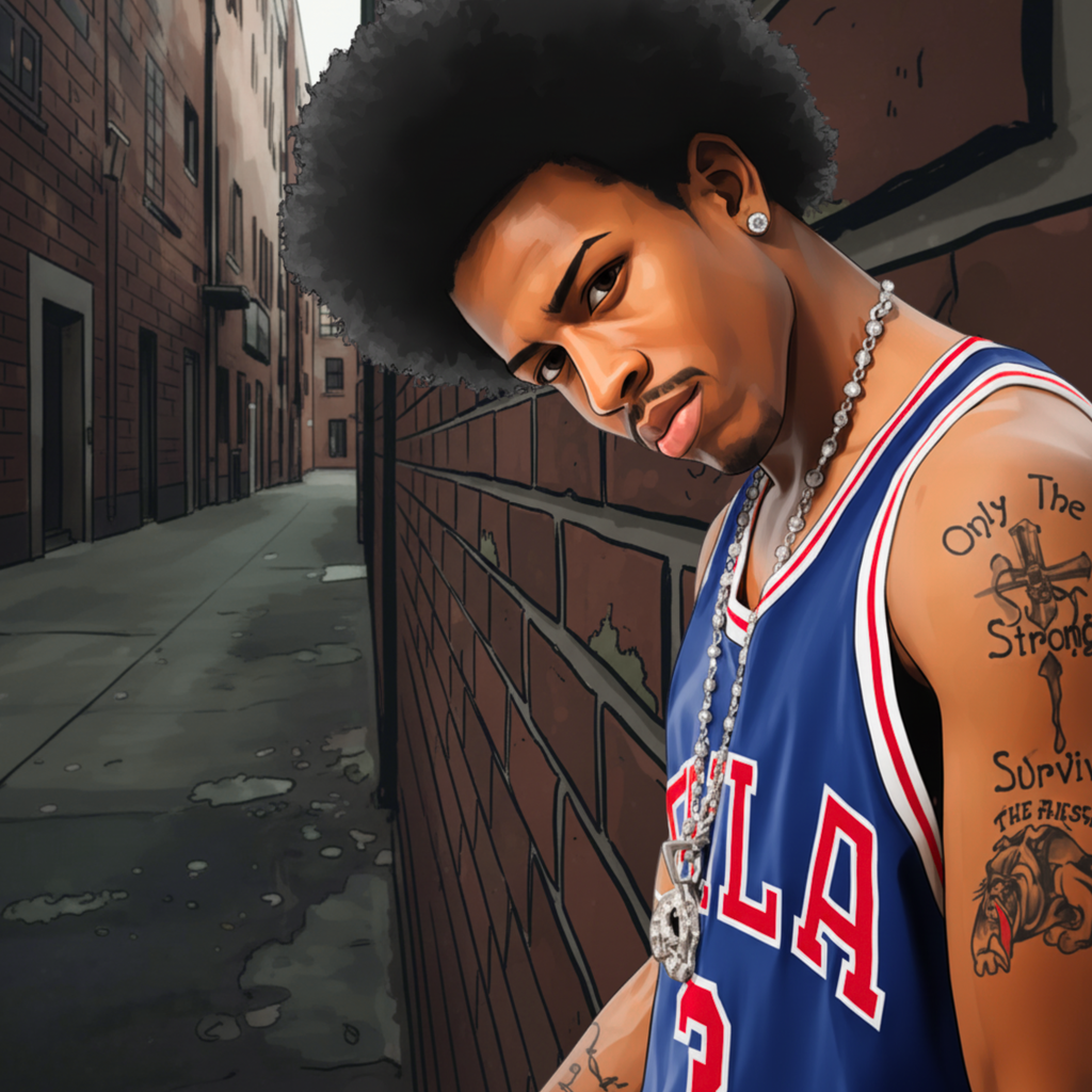 "Iverson Alley" Canvas Print